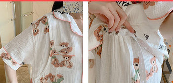 Лятна памучна пижама за бременни