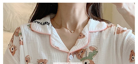 Vasaras kokvilnas grūtnieču pidžama