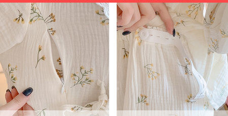 Sieviešu kokvilnas grūtnieču pidžama