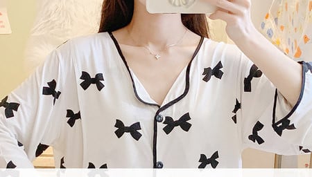 Novi model ženske pidžame na dugmad - dvodijelna za trudnice