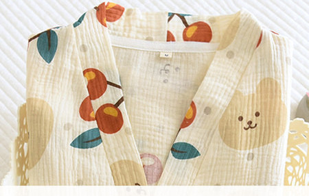 Vasaras kokvilnas grūtnieču pidžama ar pogām