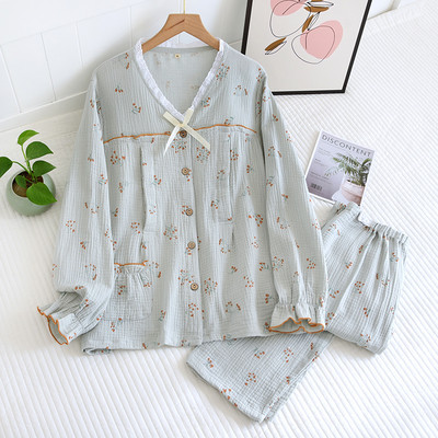 Pavasara-rudens kokvilnas grūtnieču pidžama