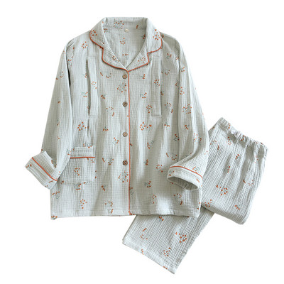 Pavasara-rudens kokvilnas grūtnieču pidžama