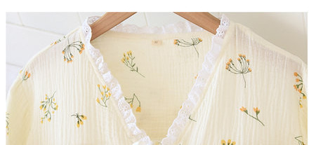 Pavasara-rudens kokvilnas grūtnieču pidžama