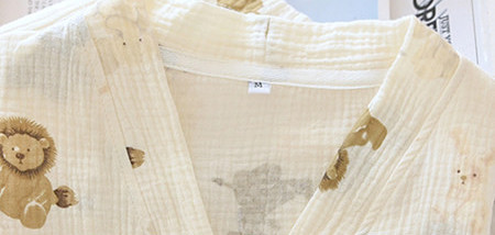 Βαμβακερές πιτζάμες εγκυμοσύνης με μακρυμάνικο κουμπιά