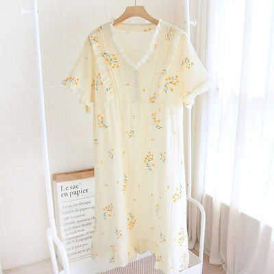 Jauna modeļa sieviešu naktskrekls ar pogām grūtniecēm