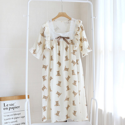 Jauna modeļa sieviešu naktskrekls ar pogām grūtniecēm