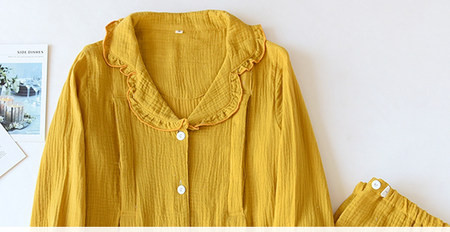 Pamučna proljetno-jesenska pidžama s kovrčama za trudnice