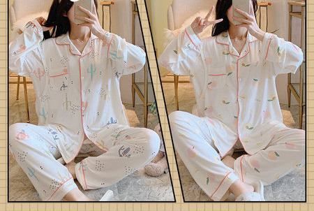 Sieviešu divdaļīga grūtnieču pidžama