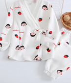 Sieviešu grūtnieču pidžama ar pārejas blūzi un biksēm