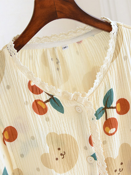 Дамска пижама с копчета за бременни