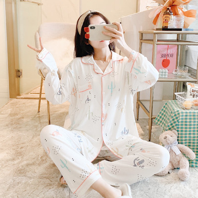 Sieviešu kokvilnas pidžama piemērota grūtniecēm