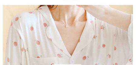 Sieviešu kokvilnas pidžama piemērota grūtniecēm