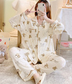 Sieviešu lāču pidžama - divi gabali