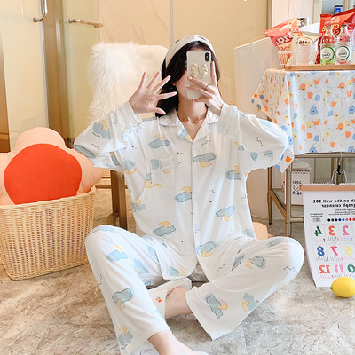 Sieviešu lāču pidžama - divi gabali