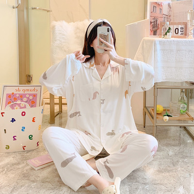 Sieviešu lāču pidžama - divi gabali