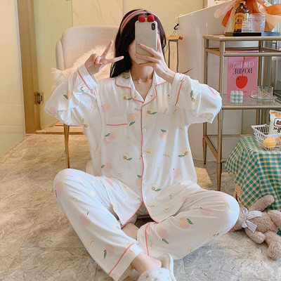 Sieviešu lāču pidžama - divi gabali