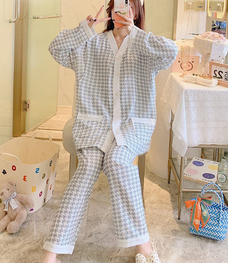 Grūtnieču pidžama ar kabatām - divas gab