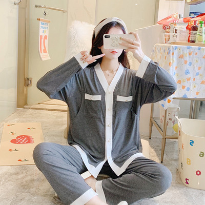 Jauna modeļa sieviešu pidžama ar pogām grūtniecēm