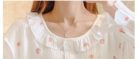 Βαμβακερές πιτζάμες με βολάν για εγκύους