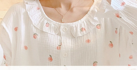 Βαμβακερές πιτζάμες με βολάν για εγκύους