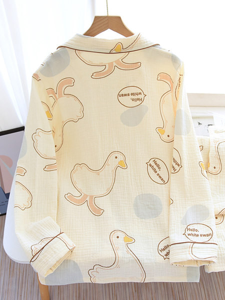 Sieviešu ikdienas divdaļīga pidžama ar apdruku