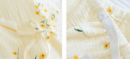 Īsa vasaras pidžama ar asimetrisku aizdari grūtniecēm