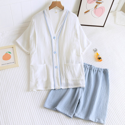 Καλοκαιρινές πιτζάμες εγκυμοσύνης με κουμπιά