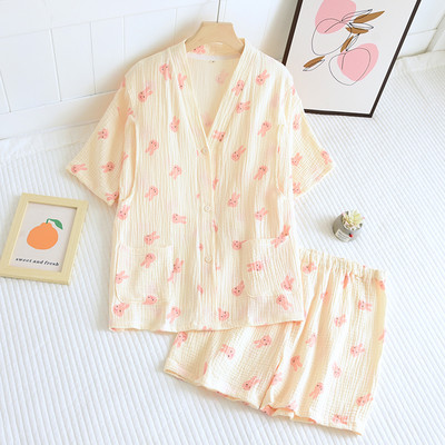 Καλοκαιρινές πιτζάμες εγκυμοσύνης με κουμπιά