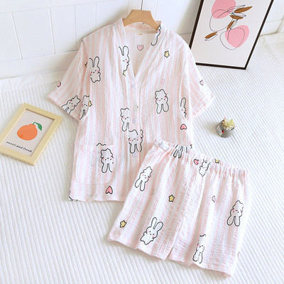 Καλοκαιρινές πιτζάμες εγκυμοσύνης με κουμπιά