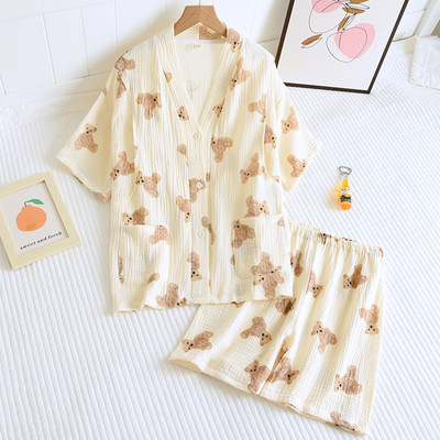 Καλοκαιρινές πιτζάμες εγκυμοσύνης με κουμπιά