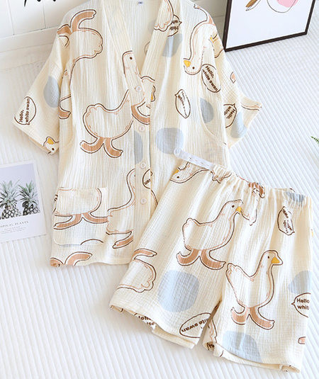 Καλοκαιρινές πιτζάμες εγκυμοσύνης με κουμπιά