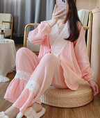 Κεντητό σετ πιτζάμα εγκυμοσύνης