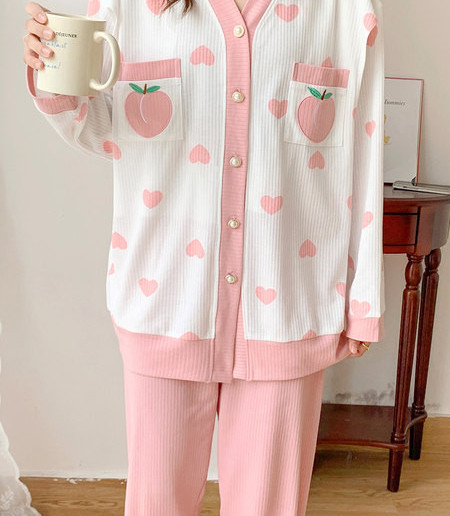 Πυτζάμες εγκυμοσύνης  με κουμπιά και τσέπες