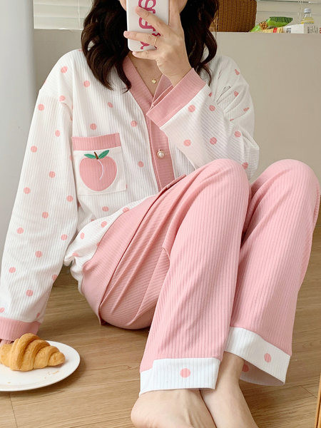 Πυτζάμες εγκυμοσύνης  με κουμπιά και τσέπες