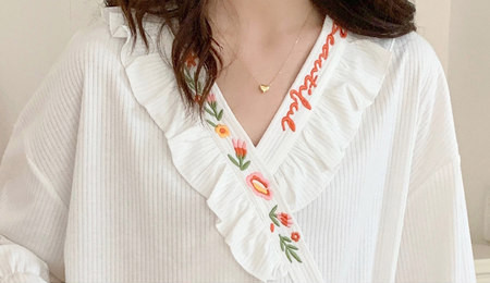 Ženska pidžama sa vezom za trudnice