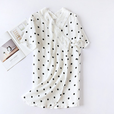 Καλοκαιρινό νυχτικό για εγκύους με ασύμμετρο κούμπωμα