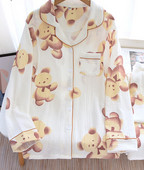 Ženski pidžama set sa šarenim printom za trudnice