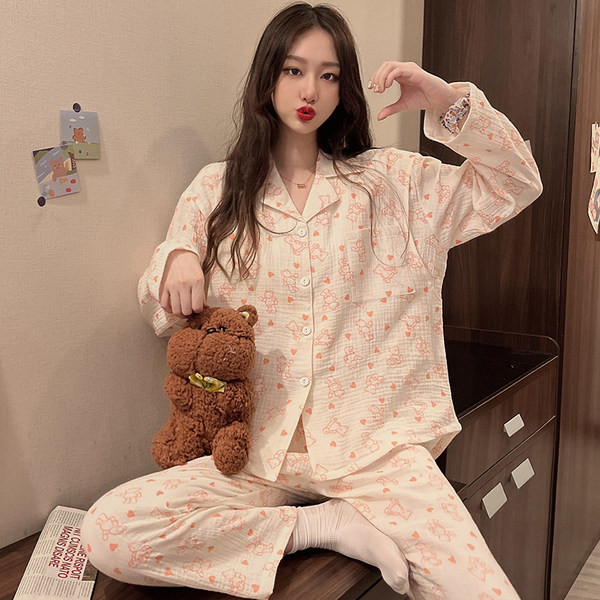 Pidžama za trudnice s gumbima ili vezicama