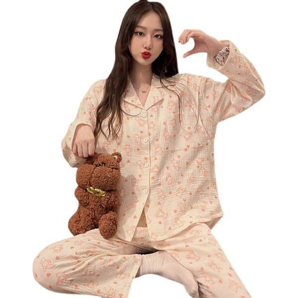 Pidžama za trudnice s gumbima ili vezicama