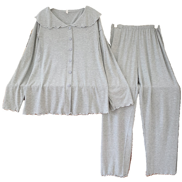 Pijama din doua piese pentru gravide cu maneca lunga, mai multe modele