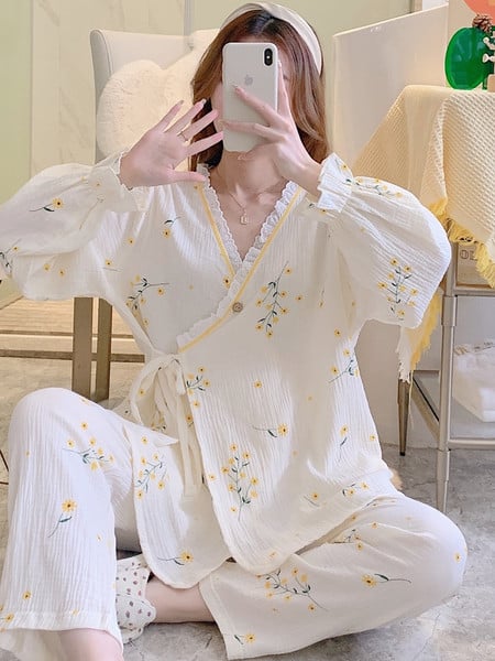 Ženska dvodijelna trudnička pidžama