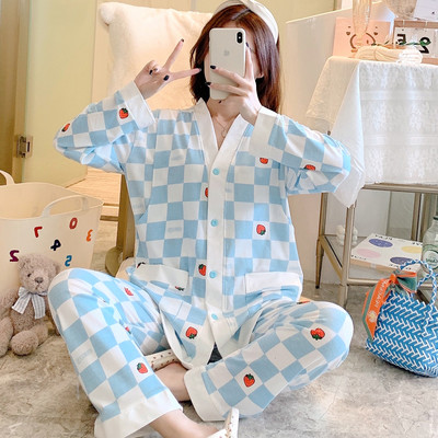 Σετ βαμβακερή πιτζάμα  για εγκύους σε τρία μέρη