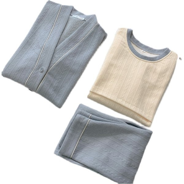 Trodijelna pidžama jesen-zima pogodna za trudnice