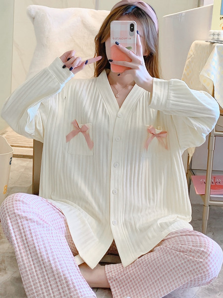 Γυναικείες φαρδιές πιτζάμες με βολάν κατάλληλες για εγκύους