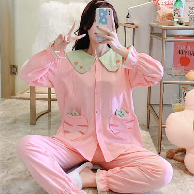 Novi model ženske trudničke pidžame na gumbe