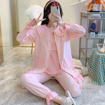 Γυναικείες πιτζάμες για εγκύους - ρόμπα, μπλούζα και παντελόνι