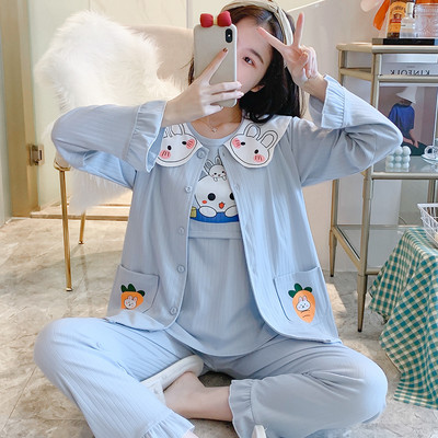 Γυναικείες πιτζάμες για εγκύους - ρόμπα, μπλούζα και παντελόνι