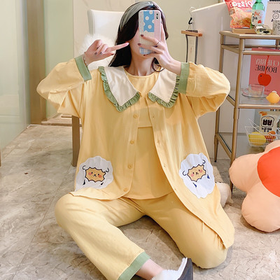 Γυναικείες πιτζάμες για εγκύους - ρόμπα, μπλούζα και παντελόνι