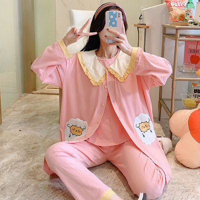 Γυναικείες πιτζάμες για εγκύους - ρόμπα, μπλούζα και παντελόνι